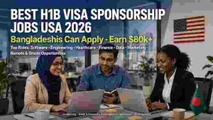 Best H1B Visa Sponsorship Jobs in USA 2026 for Bangladeshis