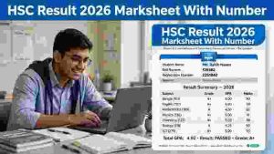 HSC Result 2026 Marksheet With Number Download