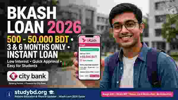 bKash Loan 2026 - 500 থেকে 50,000 টাকা, 3 ও 6 মাসের লোন